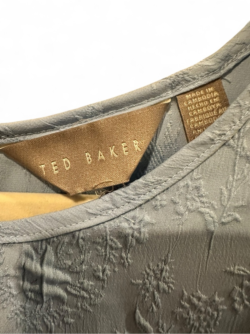 Ted Baker Blouses Textured Puff-Sleeve Blouse - light blue - Picture 2 of 3
